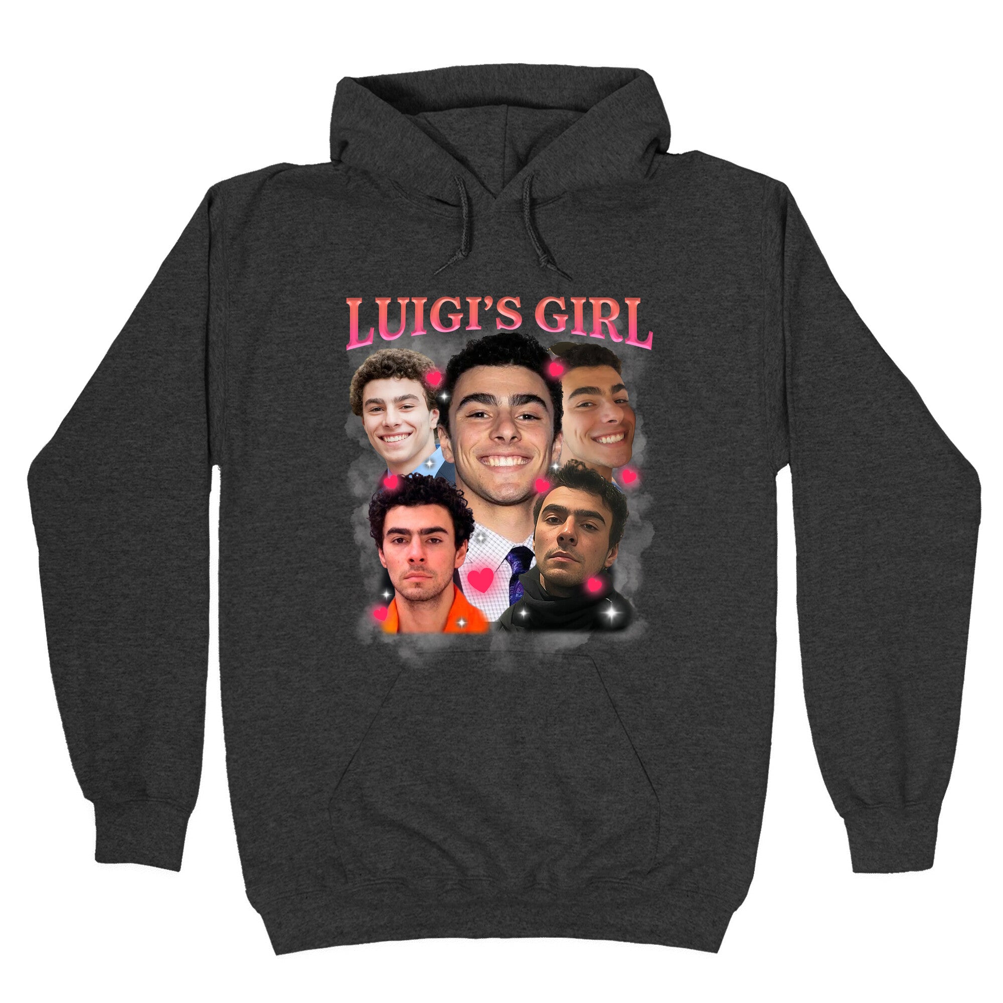 Luigis Girl Mangione Valentines Day Hoodie